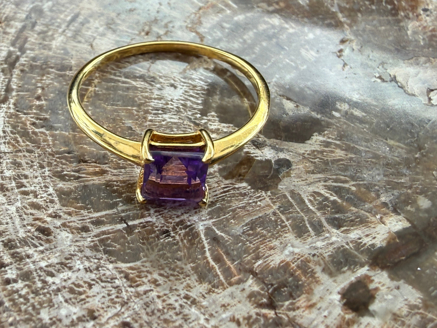 Amethyst Ring – A Symbol of Peace, Wisdom & Spiritual Harmony, size 3 Crystal Wellness