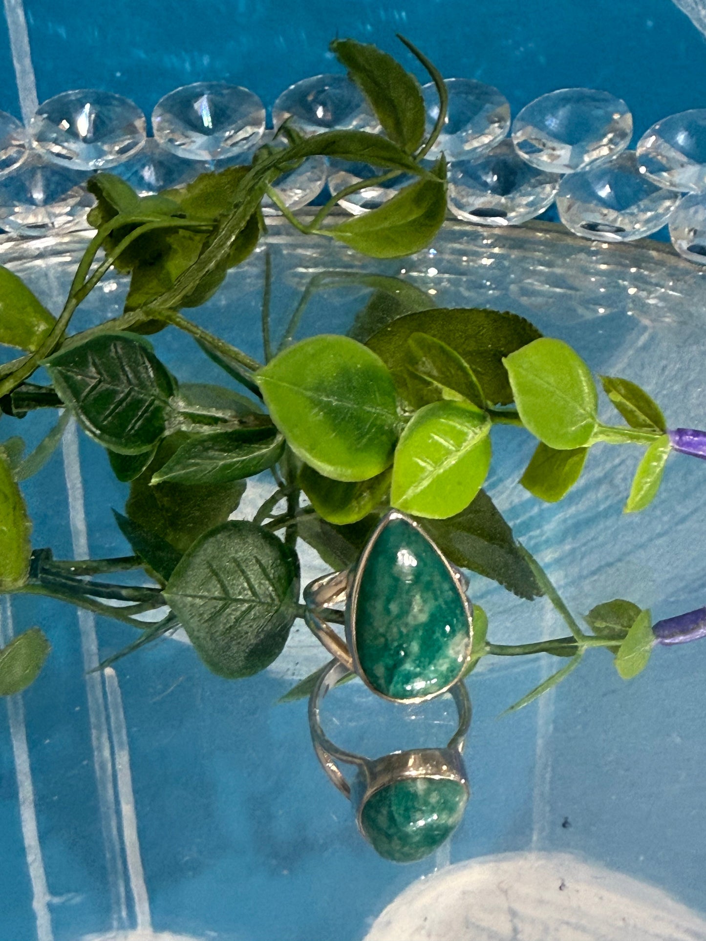 Chrysocolla Serenity Ring – Sterling Silver Size 6 Crystal Wellness