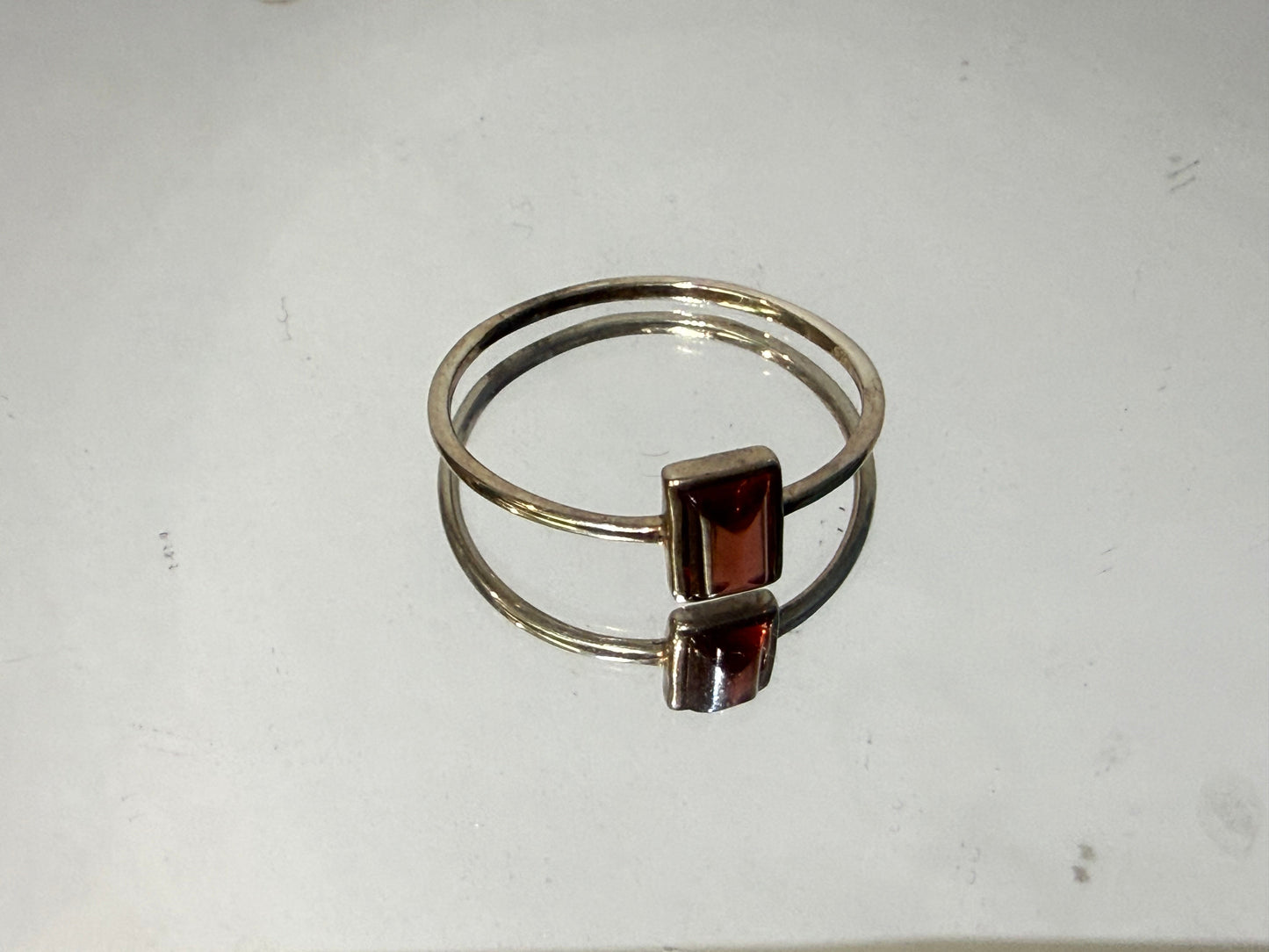 Natural Garnet Ring, size 9 – Passion, Strength & Grounding Crystal Wellness