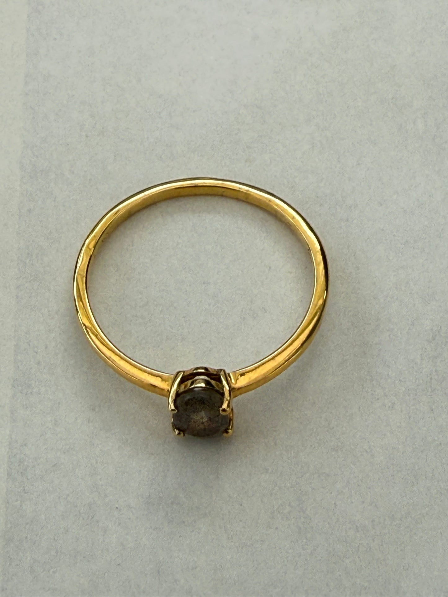 Mystic Aurora Labradorite Vermeil Ring – Size 9 Crystal Wellness