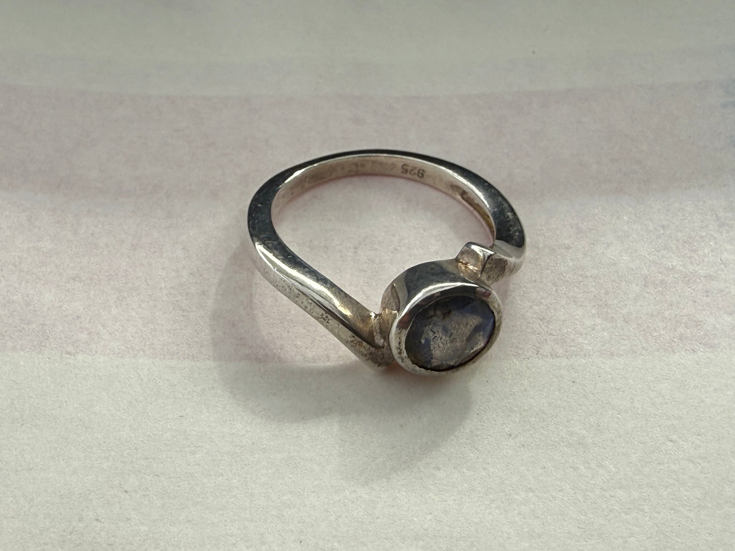 Labradorite Ring – Stone of Magic, Intuition & Transformation, size 5 Crystal Wellness