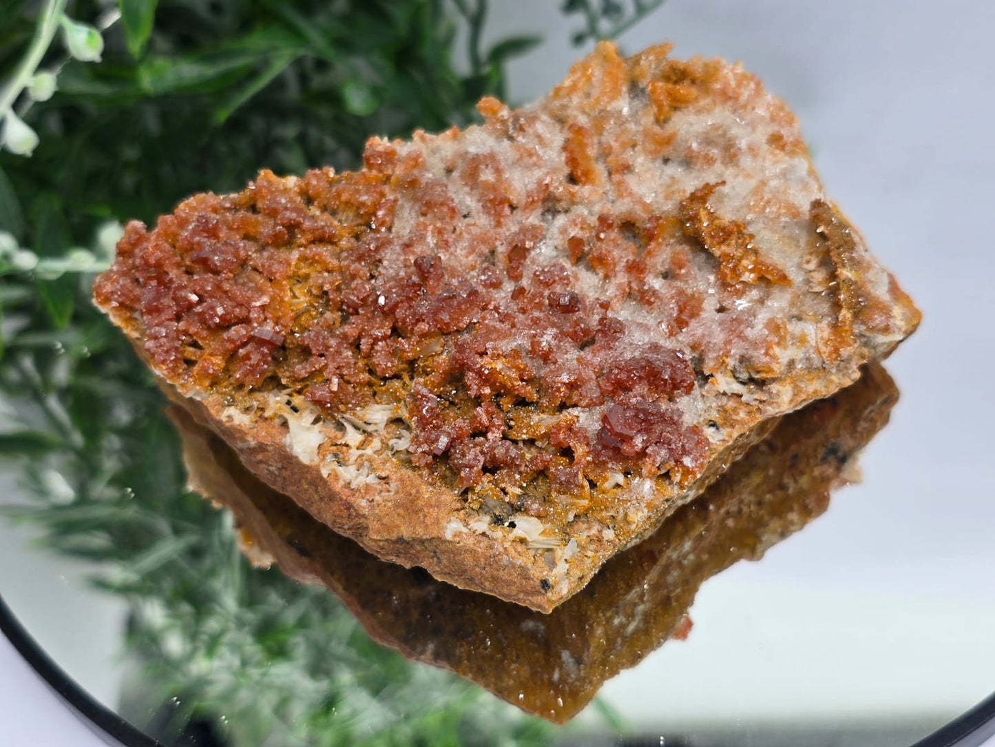 Rare Vanadinite with Baryte Cluster 390g Crystal Wellness
