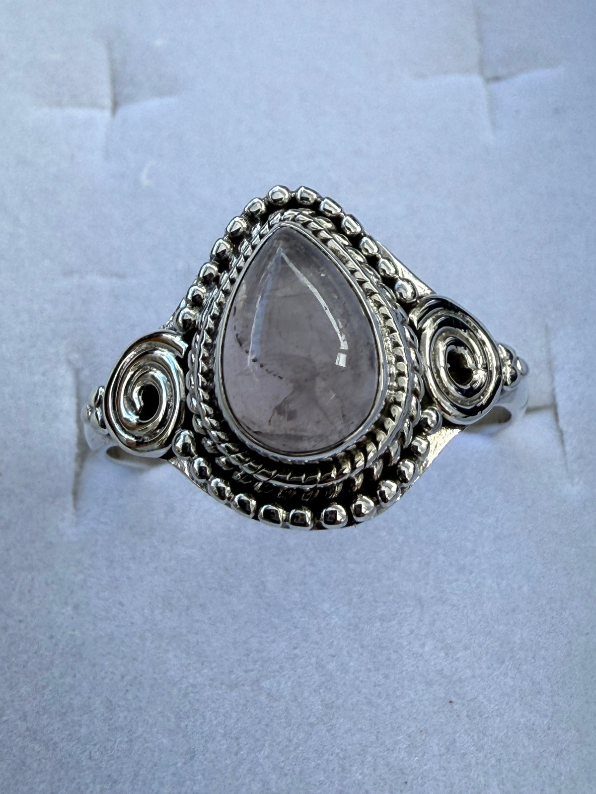Rose Quartz Ring – Stone of Love, Self-Love & Gentle Healing, size 9 Crystal Wellness