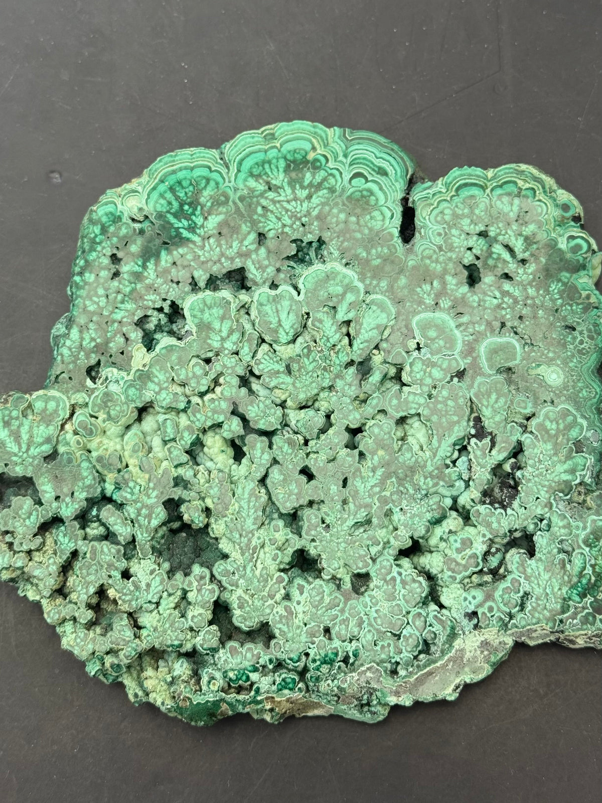 MALACHITE — “Stone of Transformation, Protection & Heart Healing”, 14cmx12cmx1cm Crystal Wellness