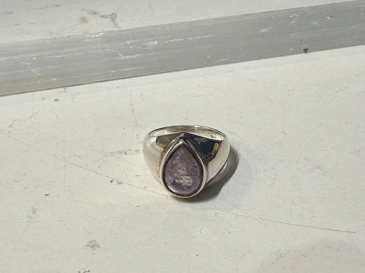 Morganite Ring, size 8.5 — Stone of Divine Love & Gentle Healing Crystal Wellness