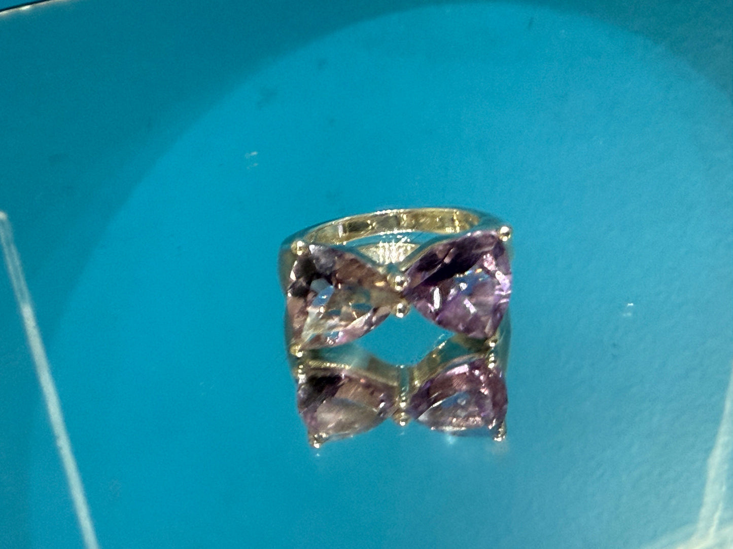 Amethyst Serenity Ring – Intuition, Peace & Spiritual Protection, size 7.5 Crystal Wellness