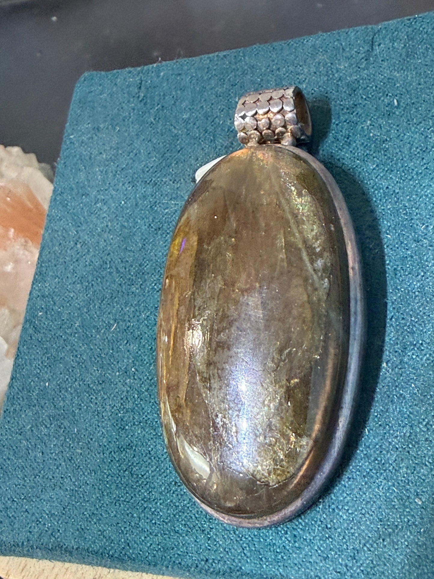 Labradorite Pendant — The Stone of Magic, Intuition & Transformation, 47mmx27mm Crystal Wellness