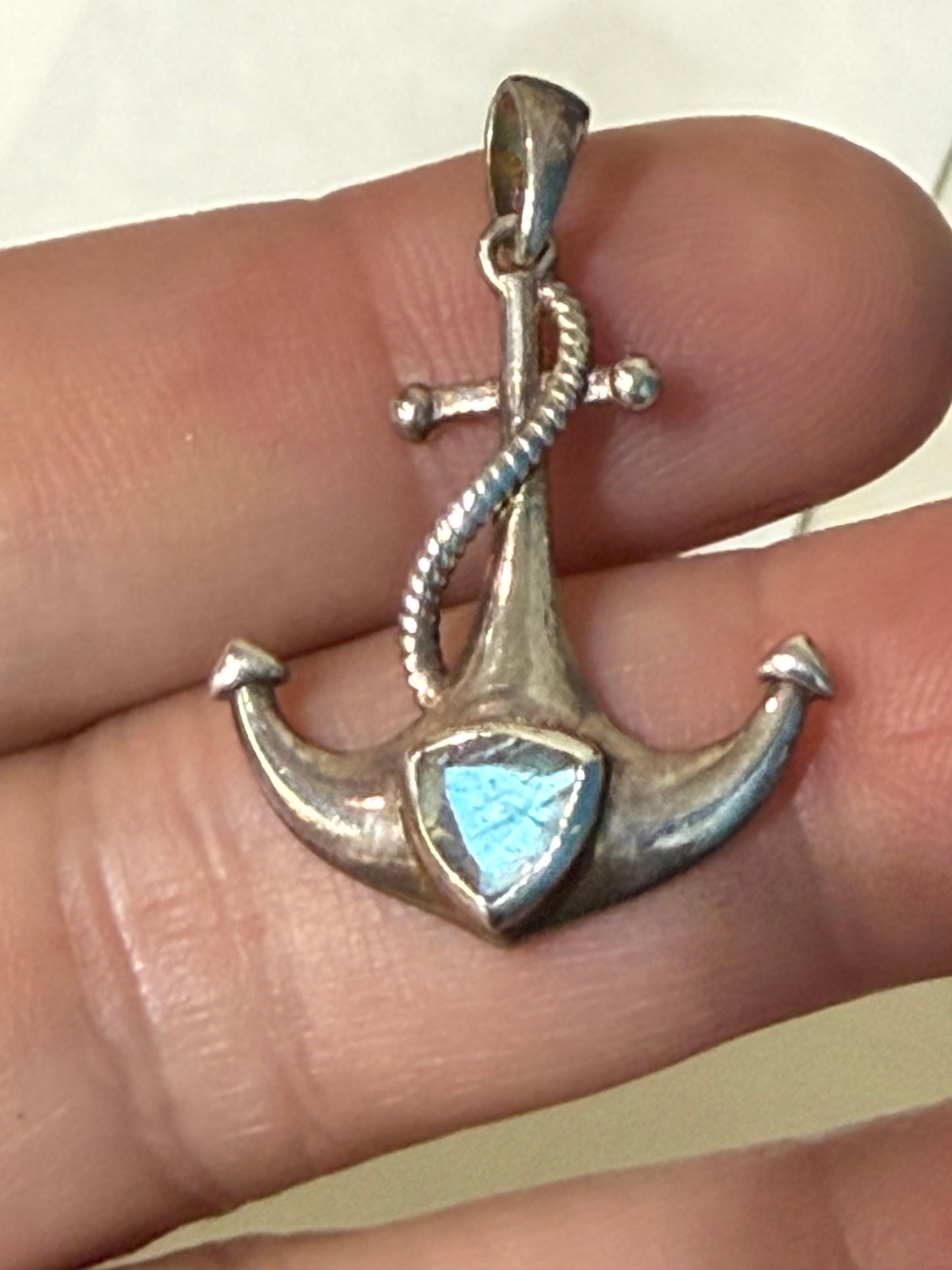 Labradorite Labradorite Anchor Pendant – Stone of Guidance & Protection Crystal Wellness
