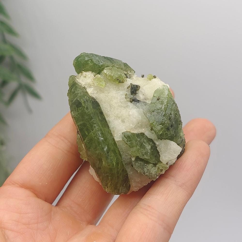 Epidote with Mica in Quartz 111gr 5.5x4x4cm Crystal Wellness