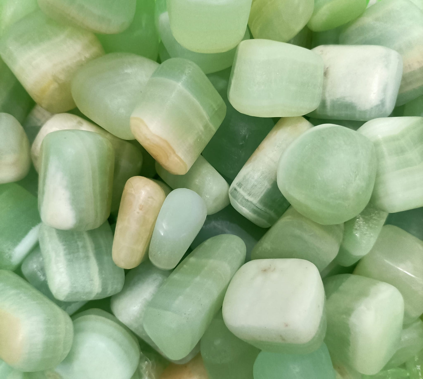 Pistachio Calcite Tumbled Stone Crystal Wellness