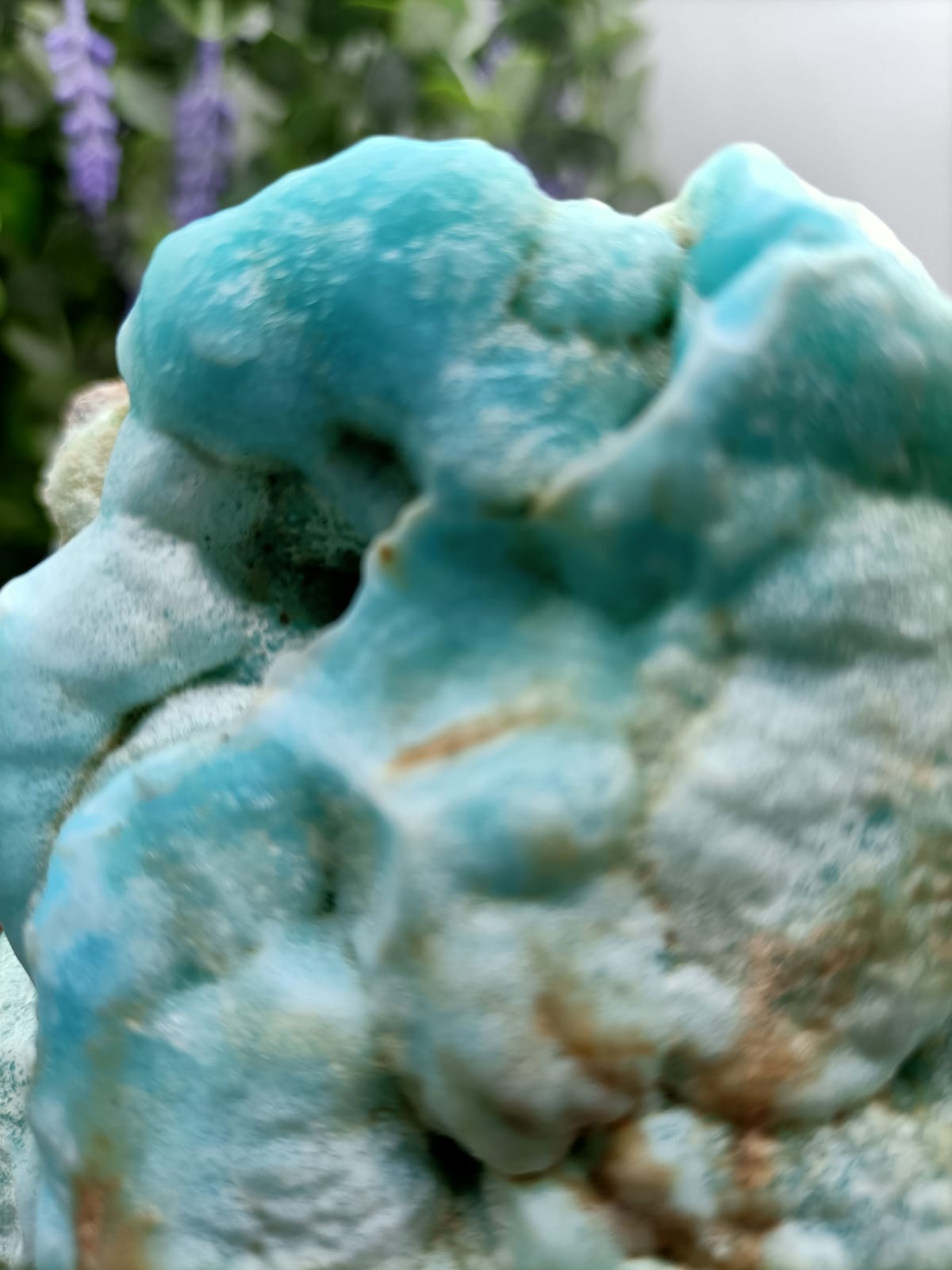 0.642 Kg Blue Aragonite Rare Specimen
