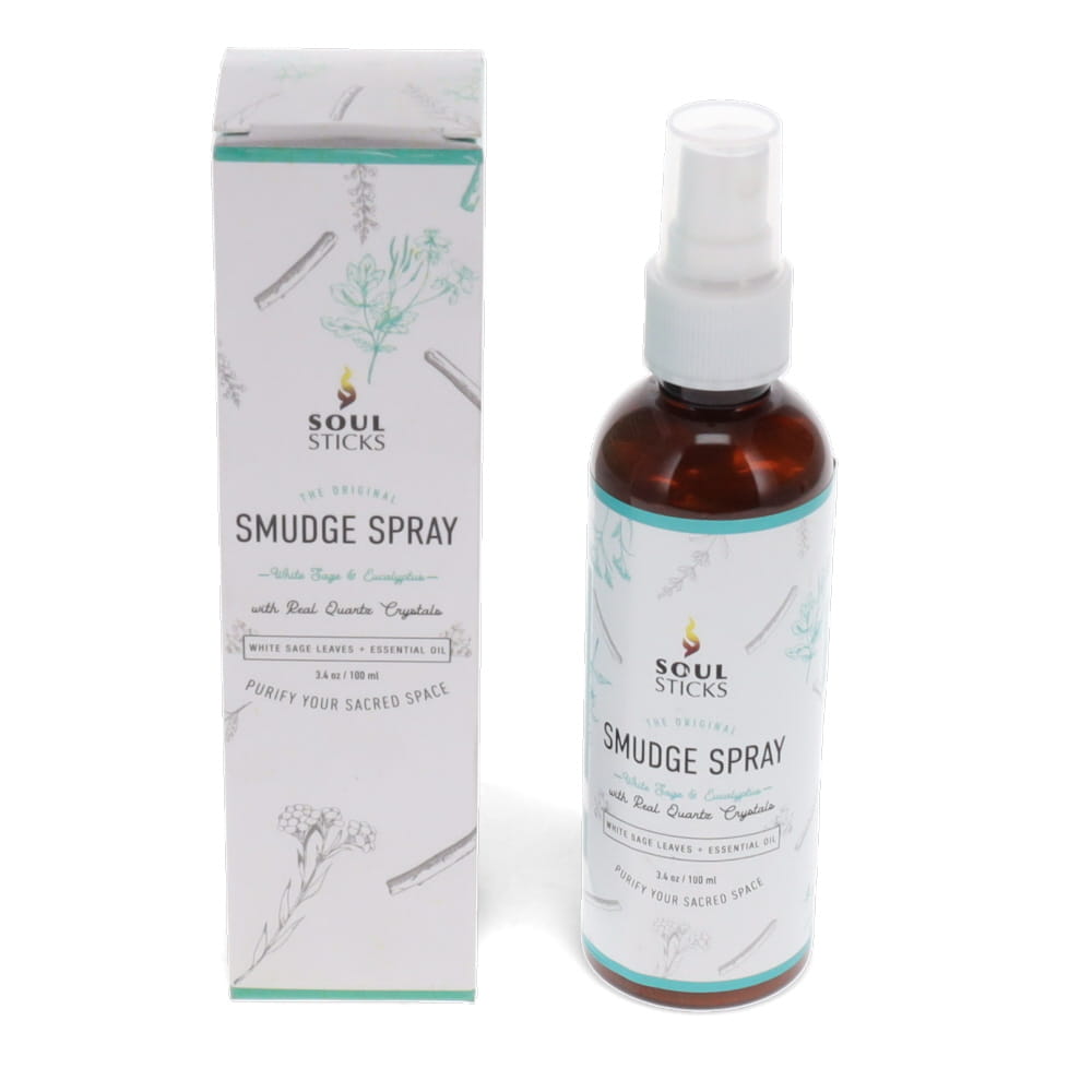 Soul Sticks Smudge Spray 100ml - White Sage & Eucalyptus Crystal Wellness