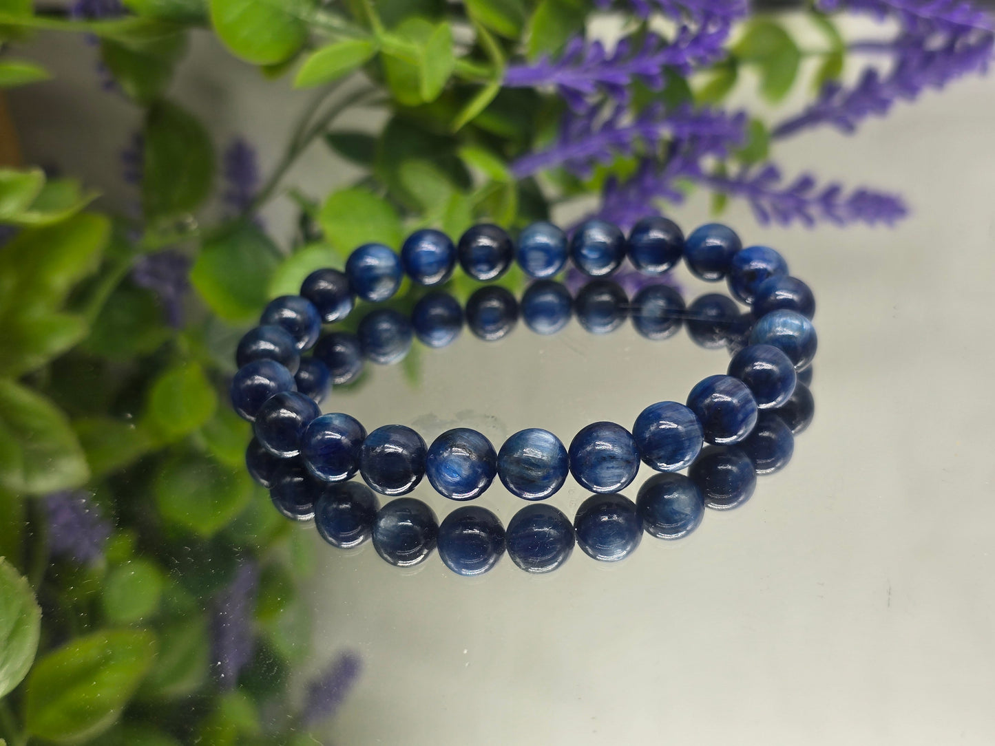 Blue Kyanite Premium 8mm Bracelet — Alignment, Protection & Clear Communication Crystal Wellness