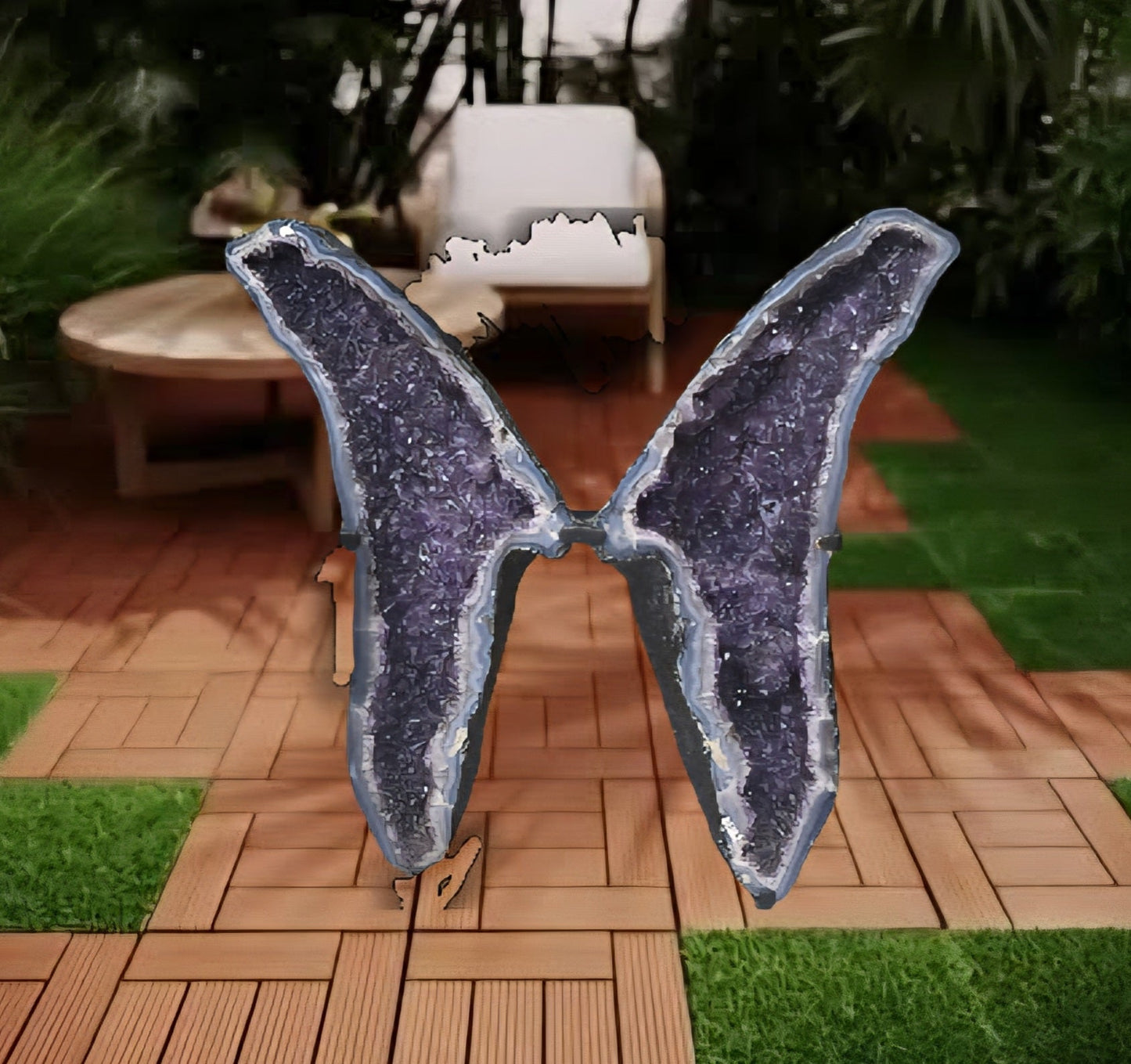 Amethyst Geode “THE BUTTERFLY” 57 Kgs Crystal Wellness