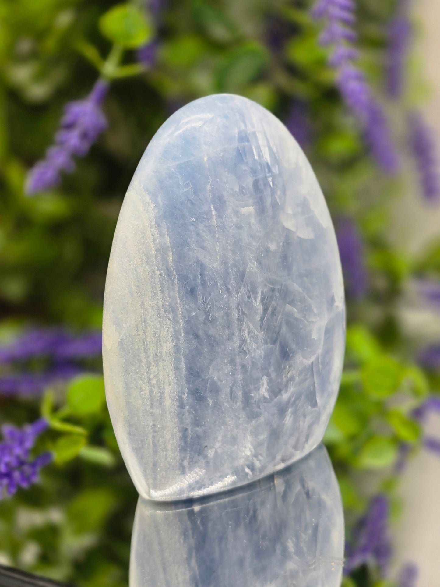 Blue Calcite Freeform – Excellent Aid for Recovery Crystal Wellness