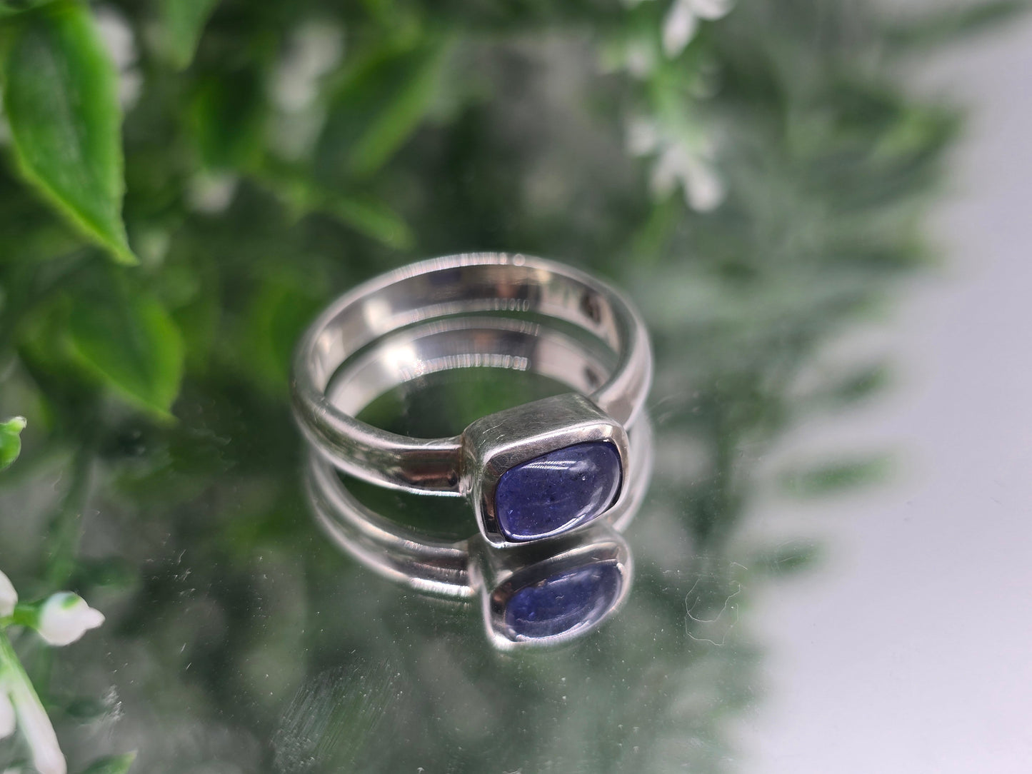 Elegant Tanzanite 925 Sterling Silver Ring Size 7.5 – Stone of Transformation, Calm & Higher Wisdom Crystal Wellness