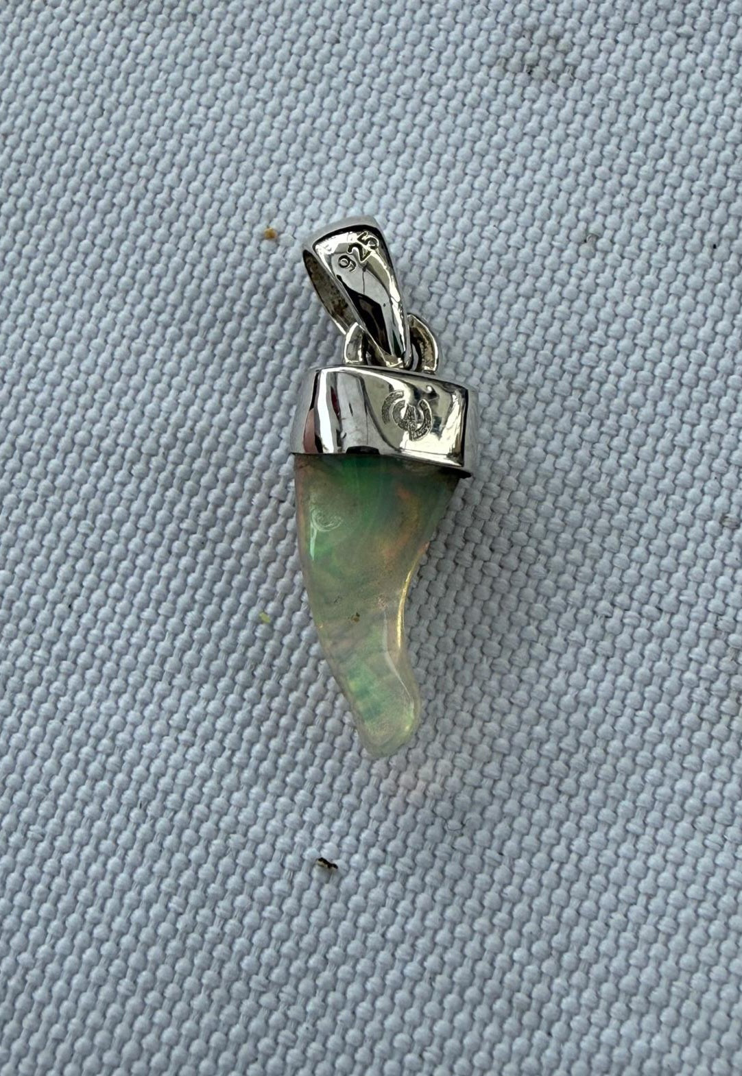 Ethiopian Opal – Inspiration, Transformation & Divine Light Pendant | 925 Sterling Silver (11x6mm) – Silver Chain Included Crystal Wellness