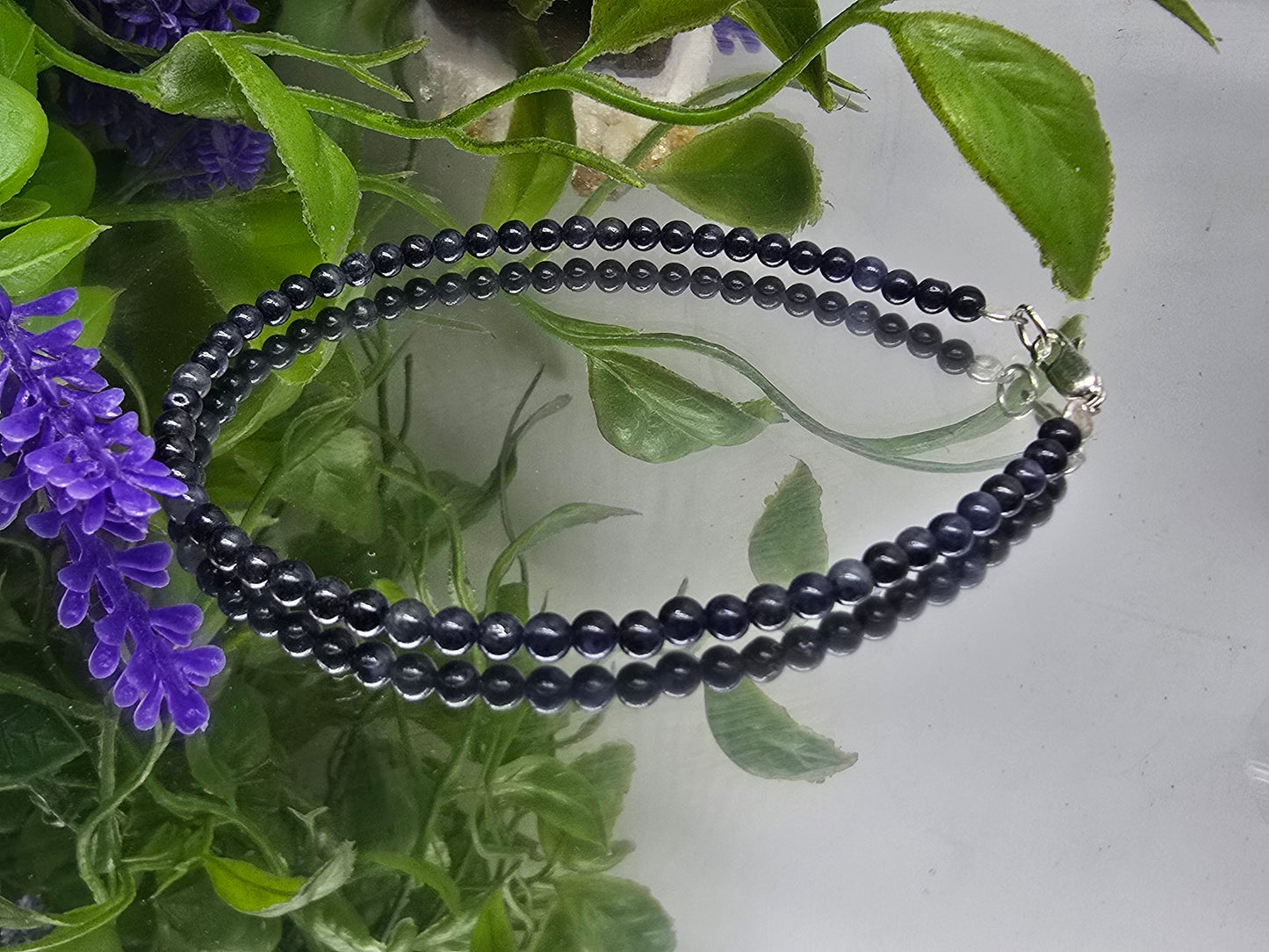 Sapphire Filigree Earrings in 925 Sterling Silver Crystal Wellness