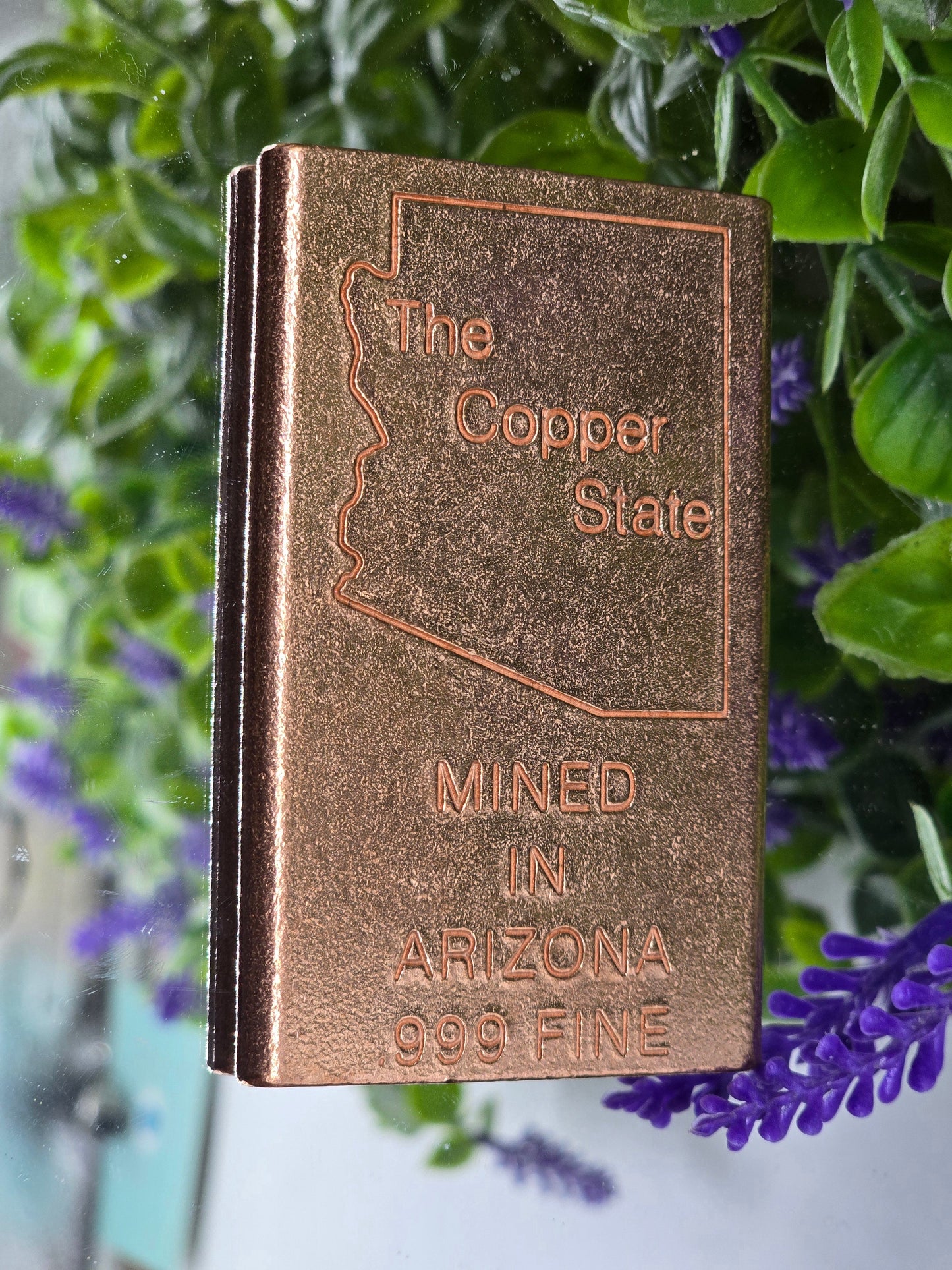 Arizona 999 Fine Copper Bar – 225g | 8 × 5 × 0.7cm | Pure Copper | “Energy, Grounding & Prosperity Crystal Wellness