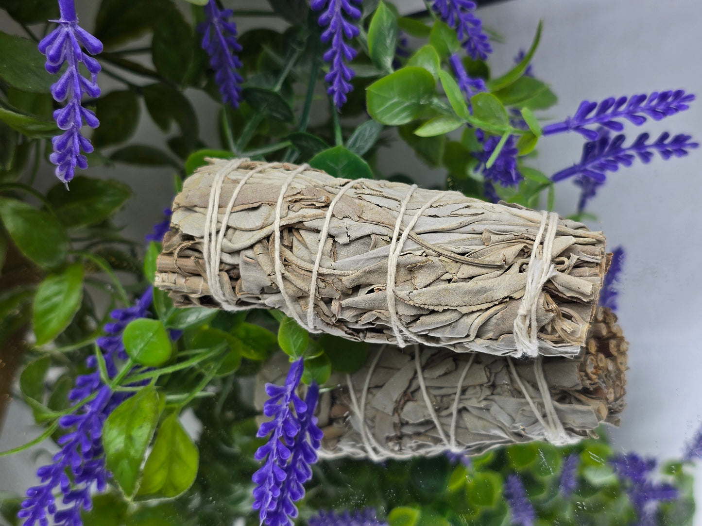 Premium Californian White Sage Smudge Stick 10cm – Natural Energy Cleansing & Spiritual Protection Crystal Wellness