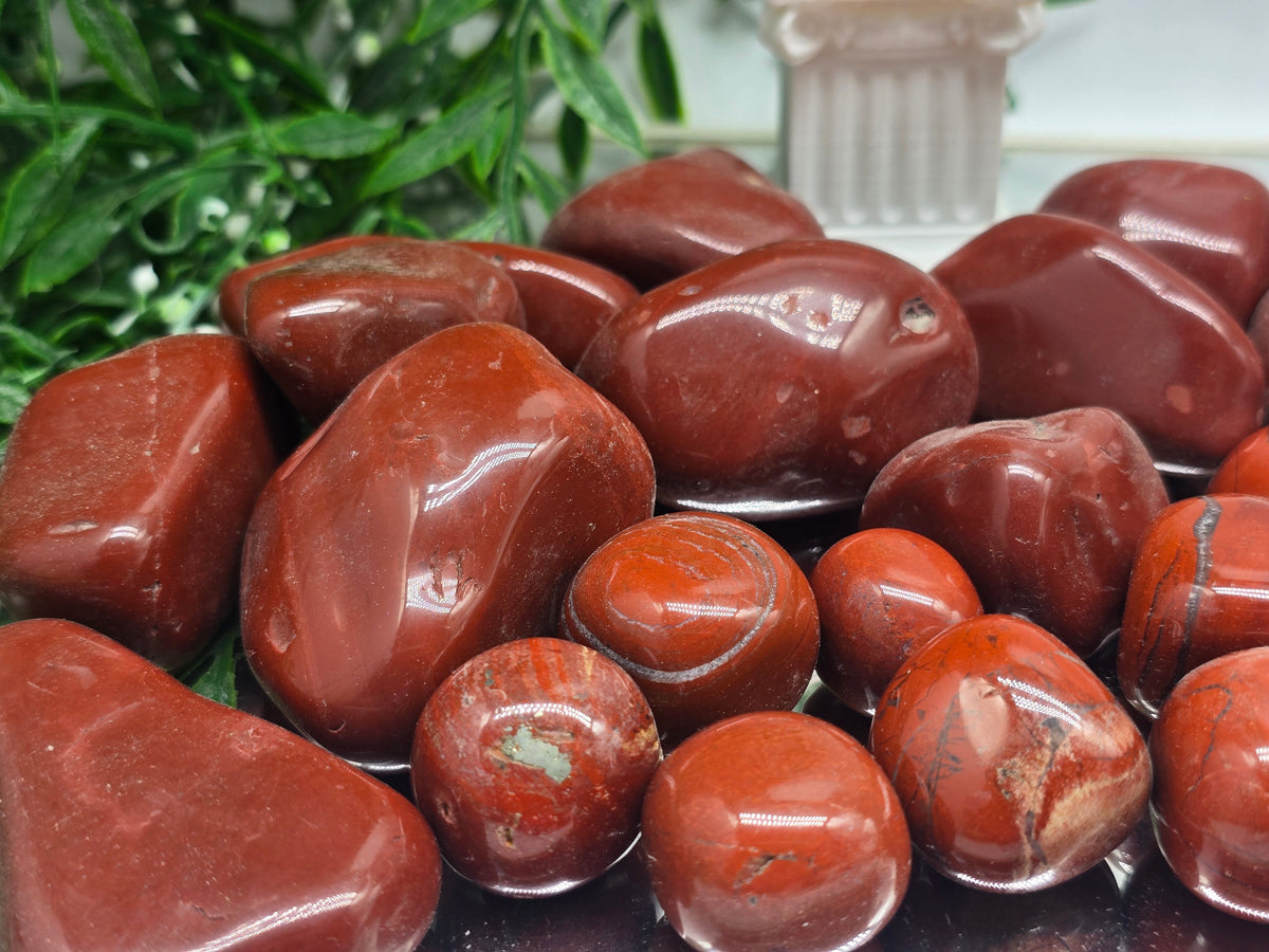Red Jasper Tumbled Stone Crystal Wellness