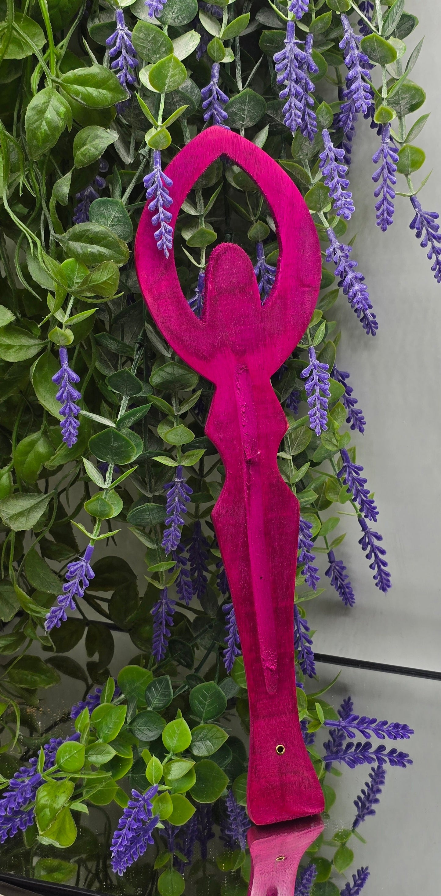 Goddess Wooden Incense Ash Catcher – Divine Feminine Incense Holder Crystal Wellness