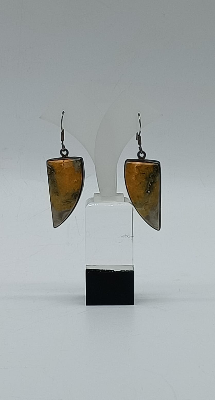 Bumble Bee Jasper 925 Sterling Silver Earring