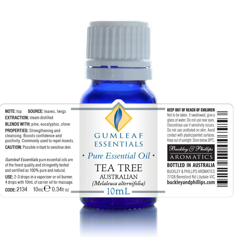Tea Tree Australian Essential Oil Crystal Wellness