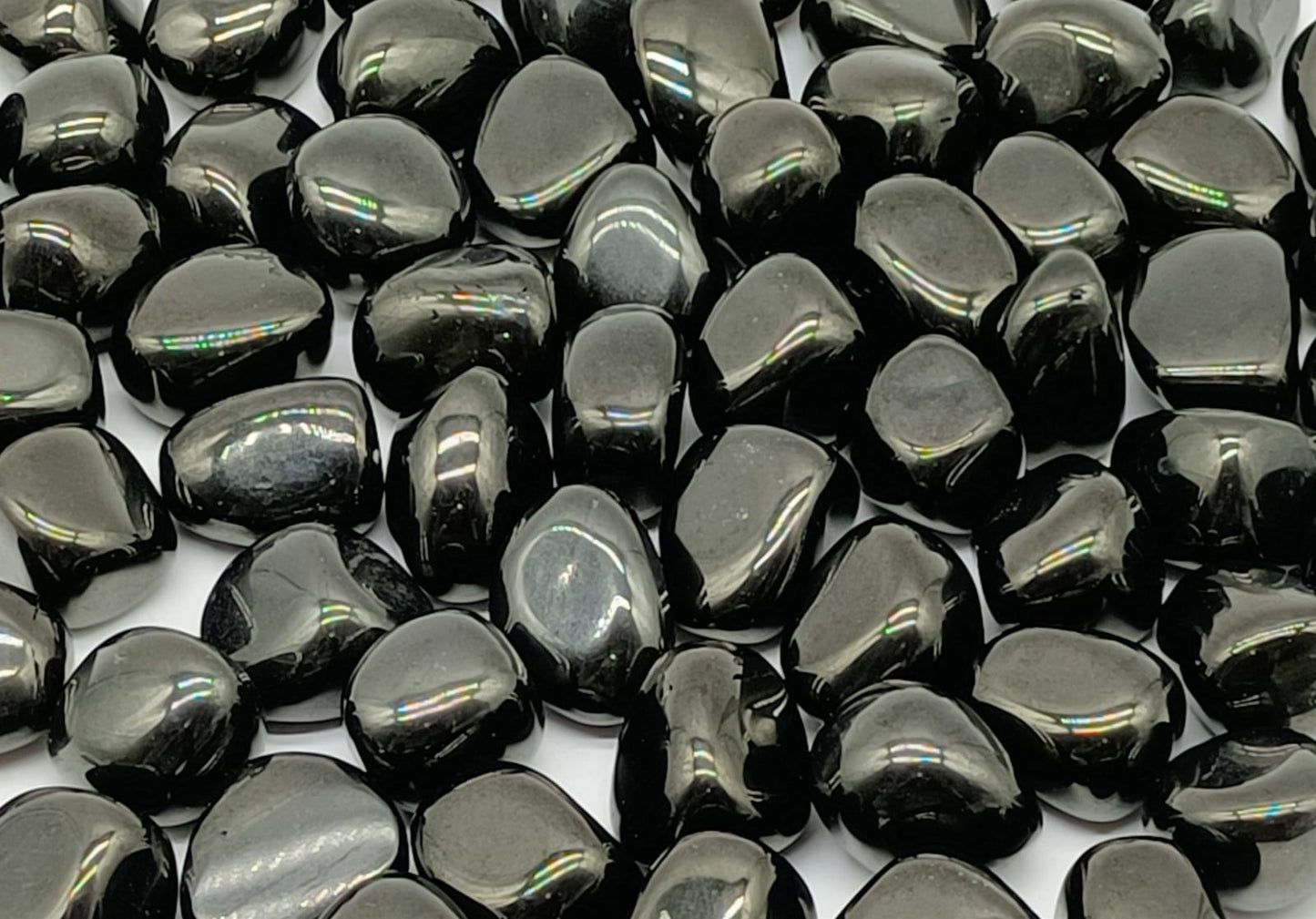 Jet Tumbled Stone
