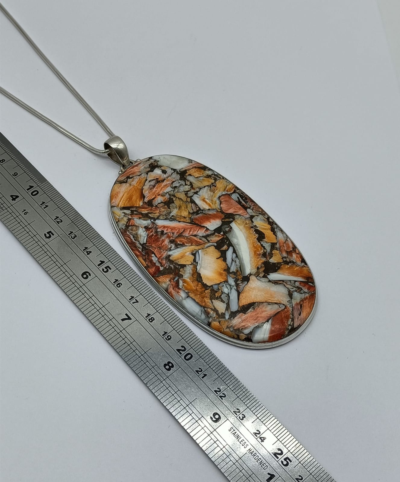 Spiny Oyster 925 Sterling Silver Large Pendant