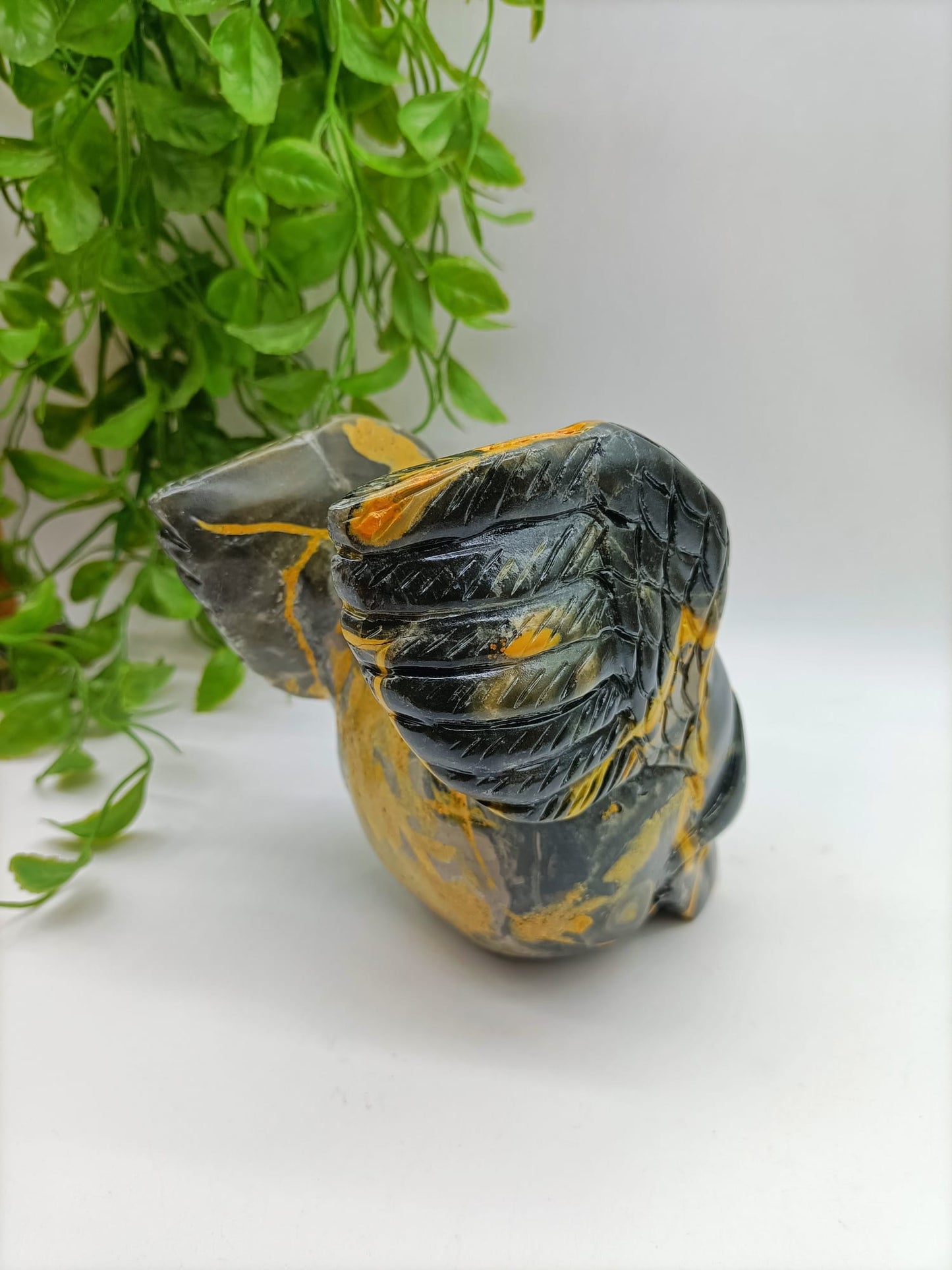 Bumblebee Jasper Skull with Wings 1.554 Kgs (Special 30% OFF)