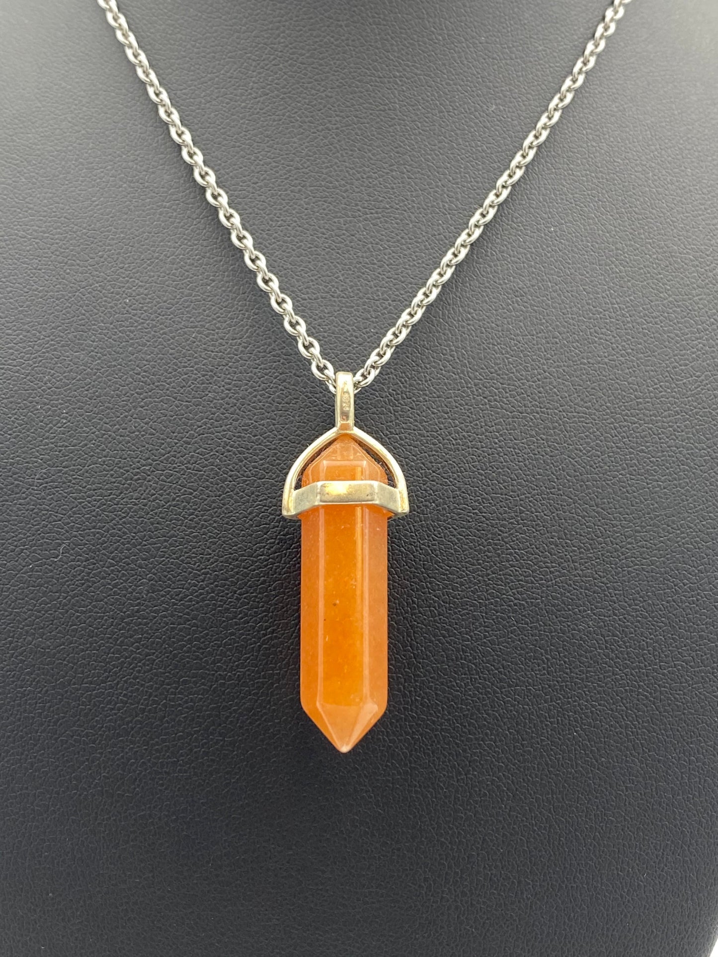 Red Adventurine 925 Sterling Silver Pendant