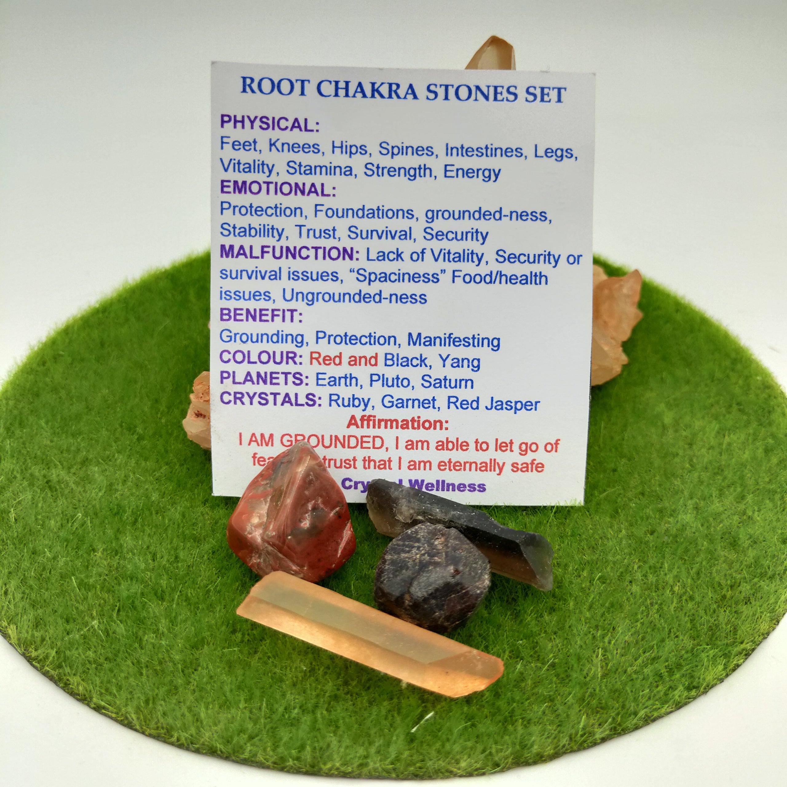 Root Chakra Stone Set