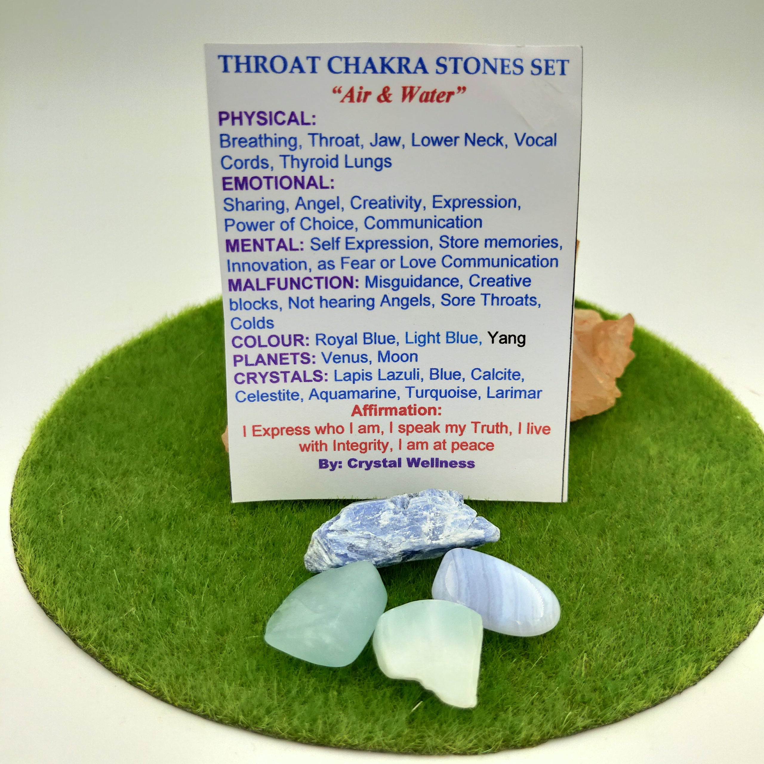 Throat Chakra Stone Set