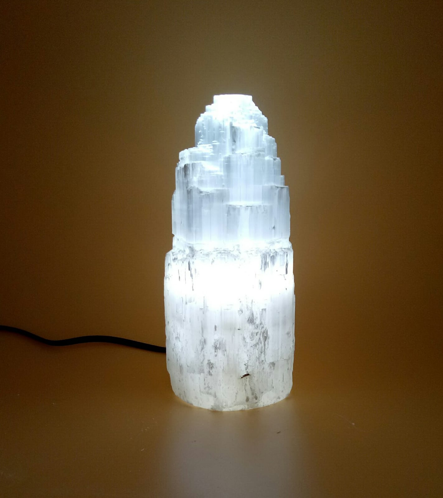 Selenite Lamp 20cm