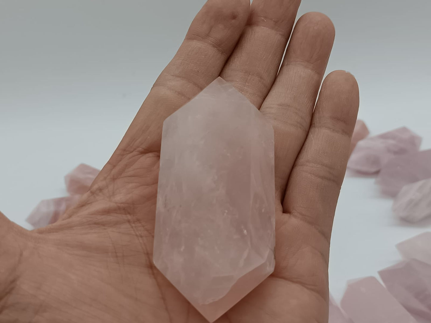 Rose Quartz Double Terminated Point