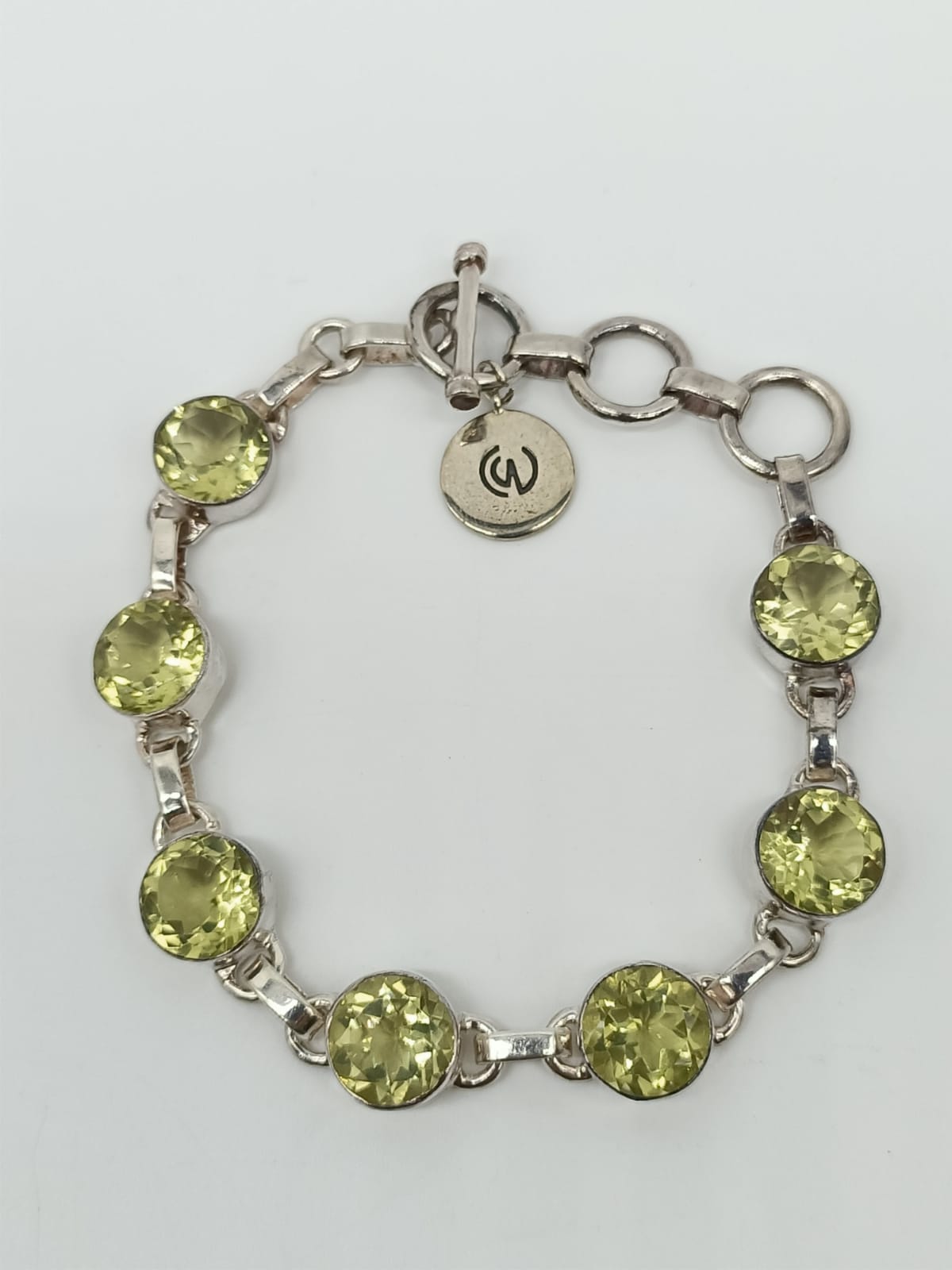 Lemon Topaz 925 Sterling Silver Bracelet
