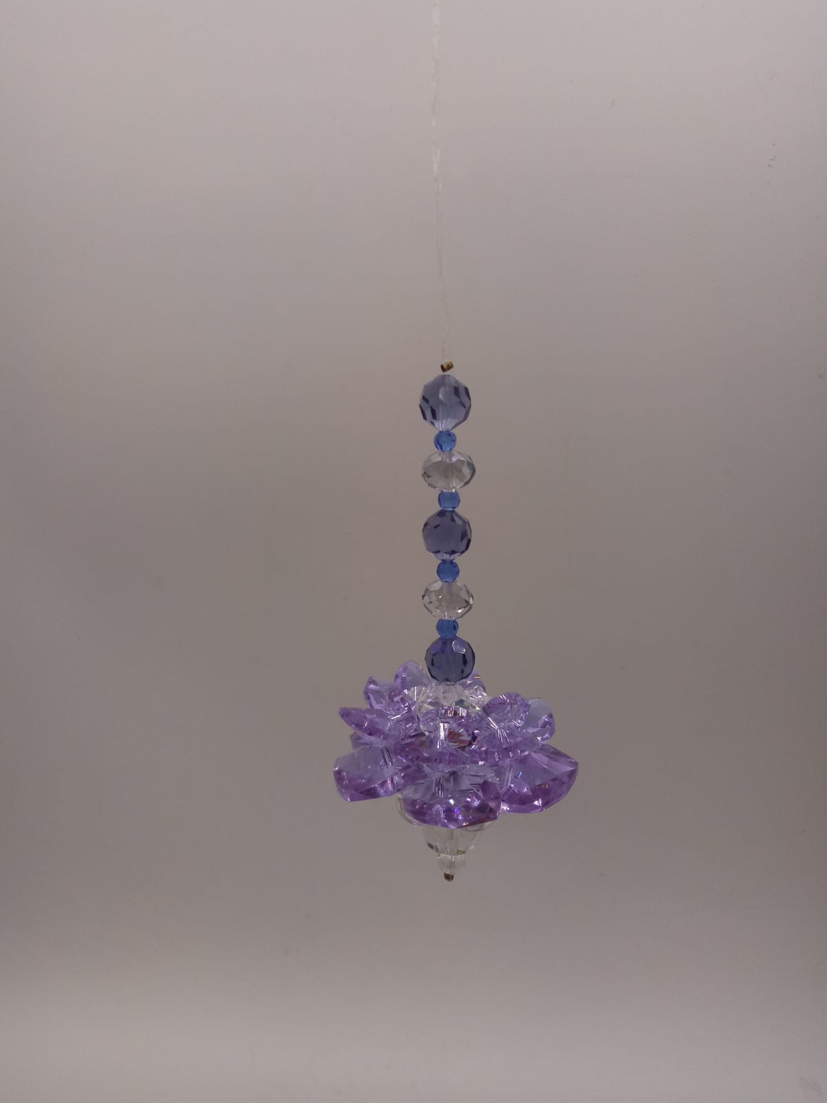 CRYSTAL LOTUS CHARM SUN CATCHER