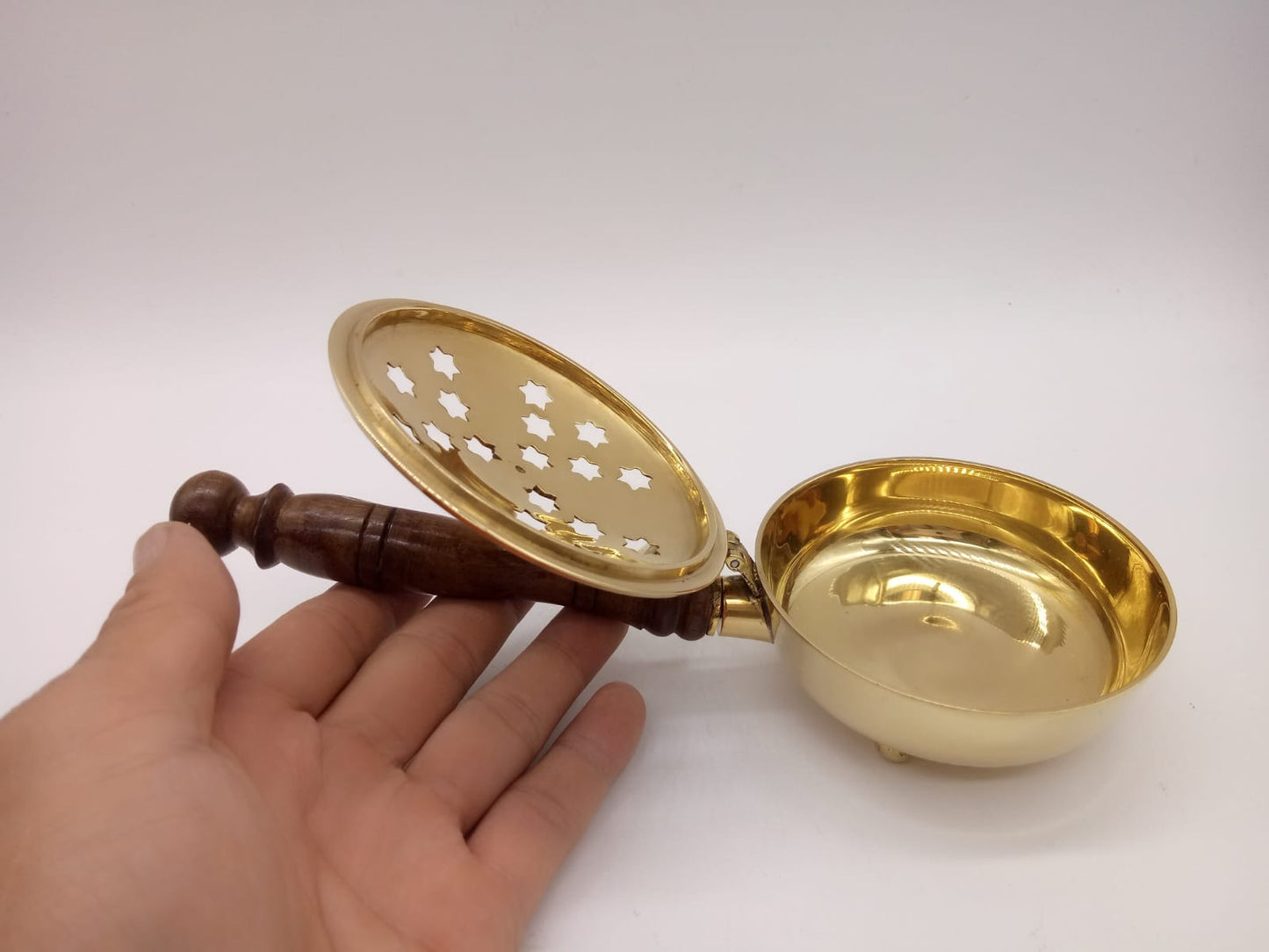 Charcoal Burner Brass With Handle