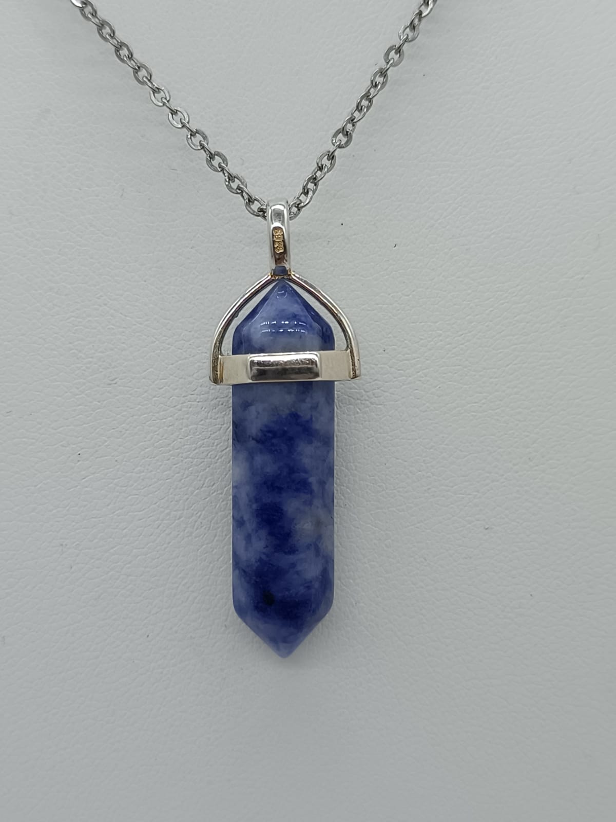 Blue Spot Jasper Double Terminated Pendant
