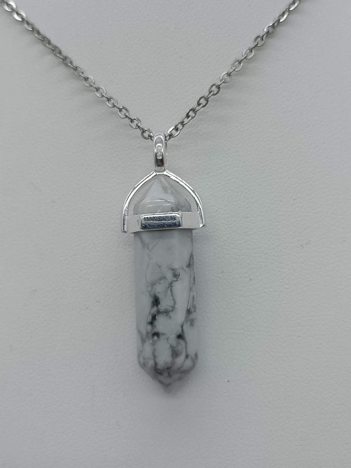 Howlite Double Terminated Pendant