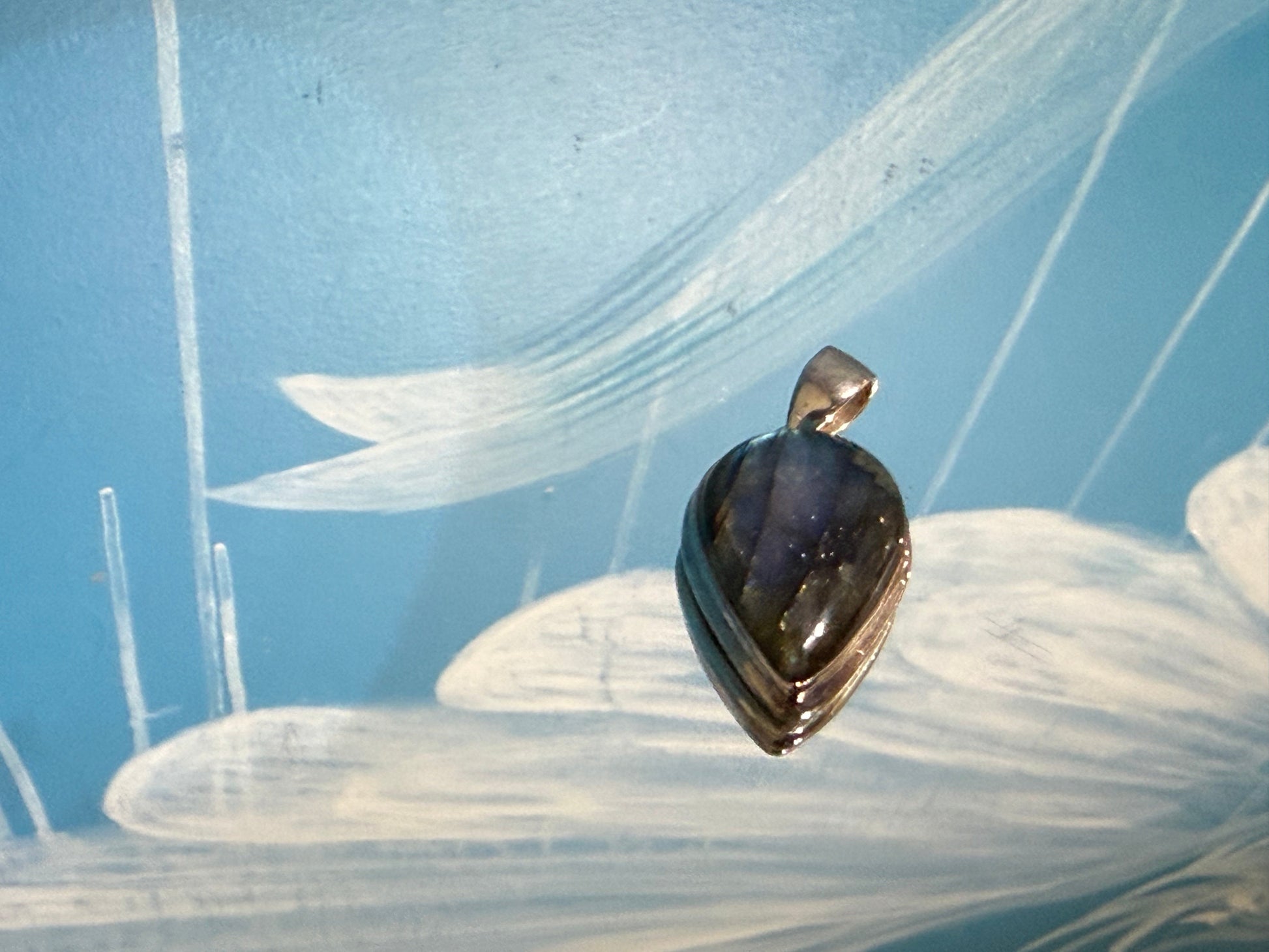 Labradorite Pendant — The Stone of Magic, Intuition & Transformation, 25mmx18mm Crystal Wellness