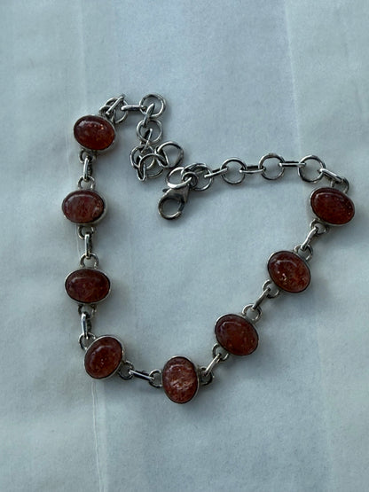Sunstone Silver Bracelet
20cm Crystal Wellness