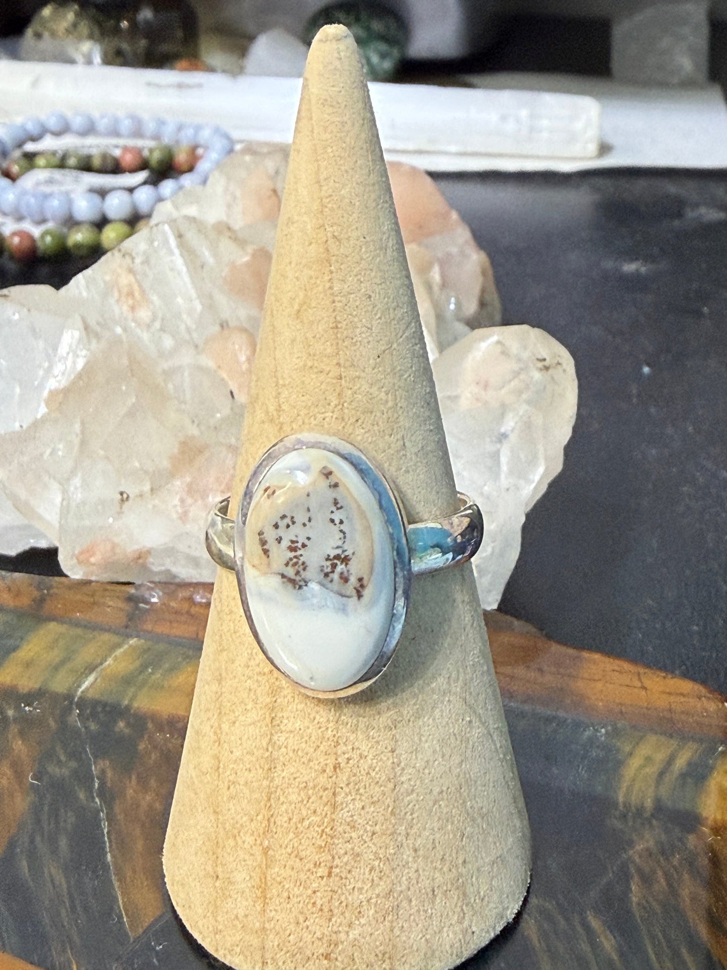 Malinga Jasper Ring — Earth’s Gentle Wisdom, size 9.5 Crystal Wellness