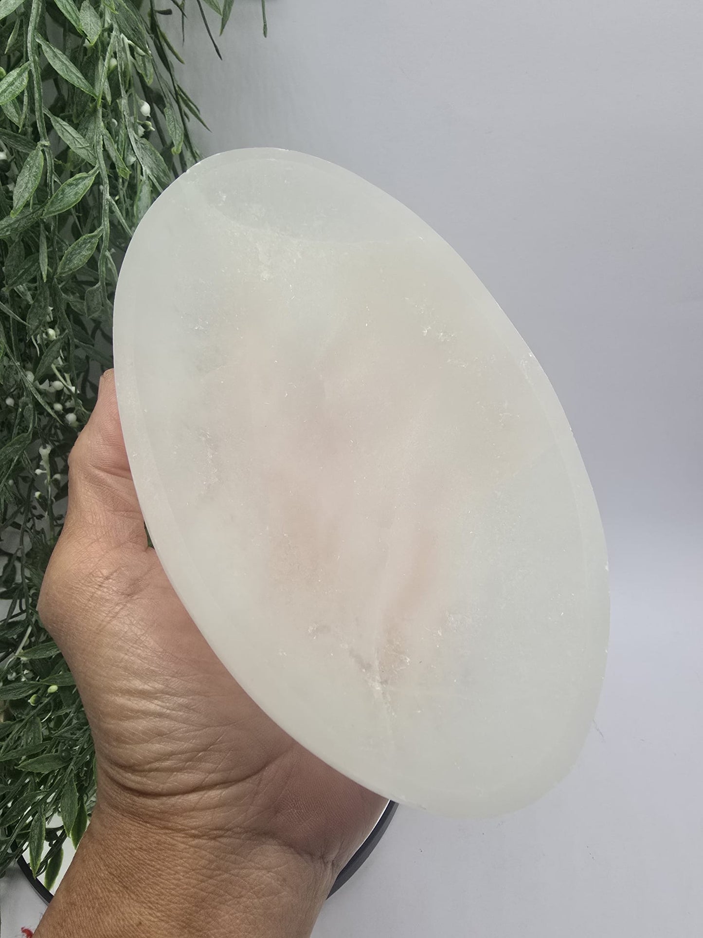 Selenite Oval Bowl Crystal Wellness
