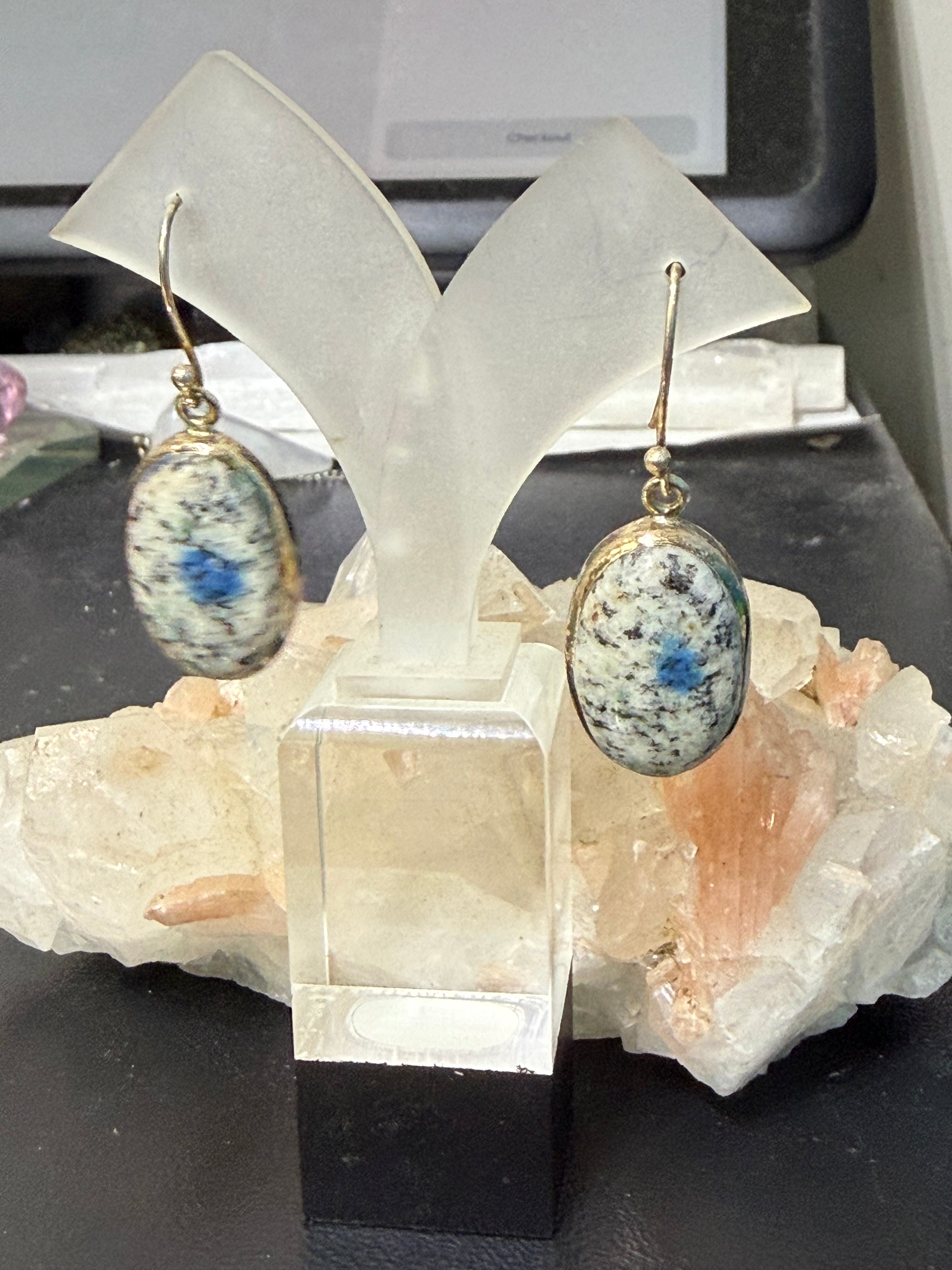 K2 Earrings – Intuition, Clarity & Spiritual Balance, 20mmx15mm Crystal Wellness