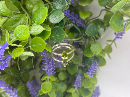 Peridot Silver Ring, size 8

Renewal • Abundance • Heart Healing • Positive Energy Crystal Wellness