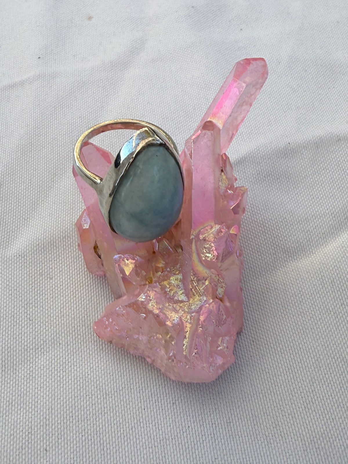 Aquamarine Ring, size 8.5

Serenity • Clear Communication • Flow Crystal Wellness