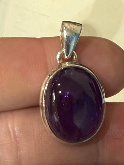 Amethyst Amethyst Pendant – Calm of the Violet Light, 22mmx16mm Crystal Wellness