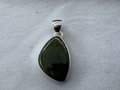 Nephrite Jade Pendant — Stone of Harmony, Protection & Abundance, 20mmx15mm Crystal Wellness